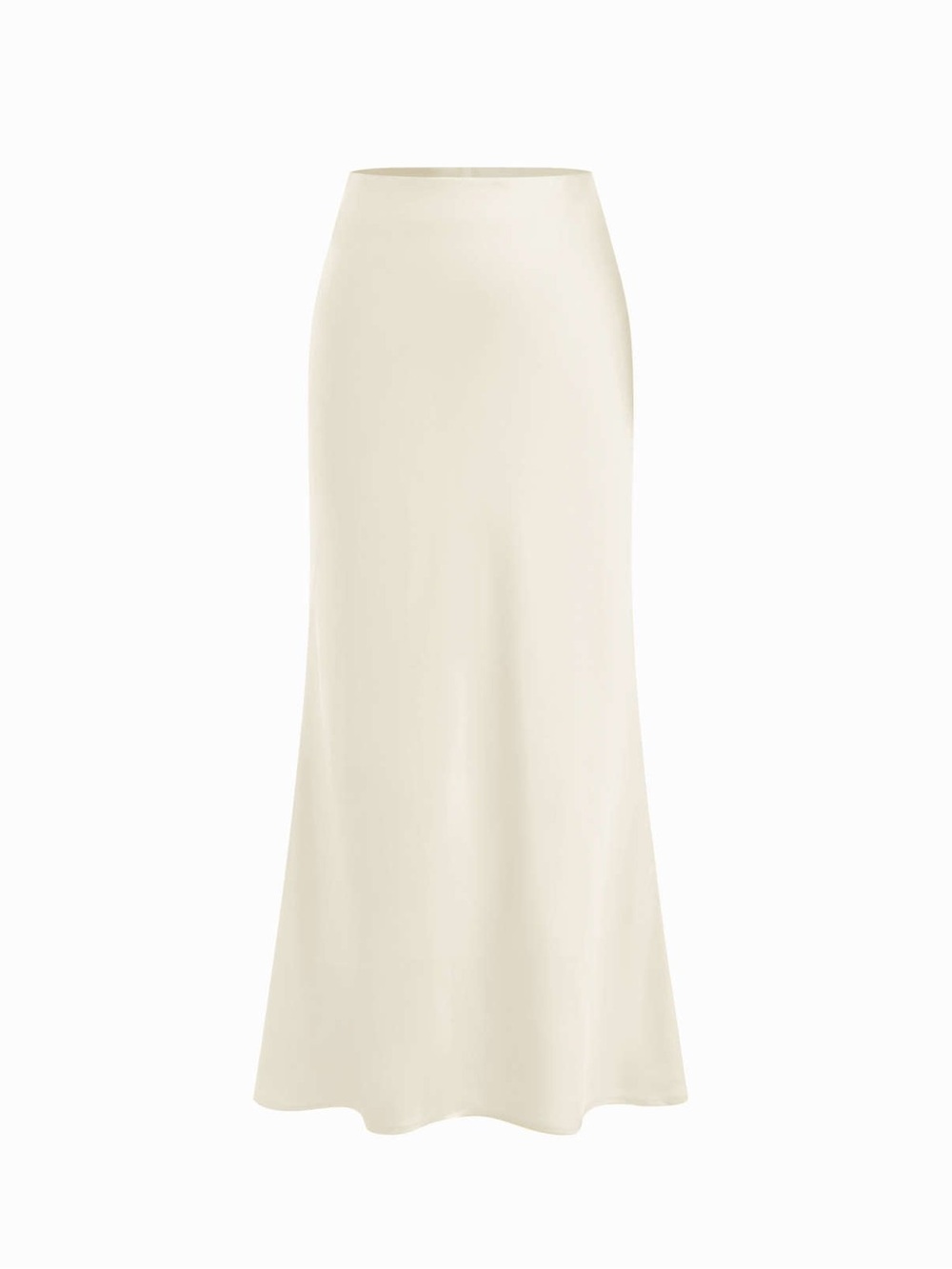 Ivory Satin Skirt